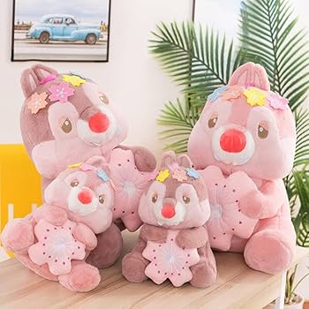 ディズニーストア チップとデール 春ver. 桜 ピンク ぬいぐるみセット 春らしいピンクカラーのチップ&デール！セガプライズ ディズニー