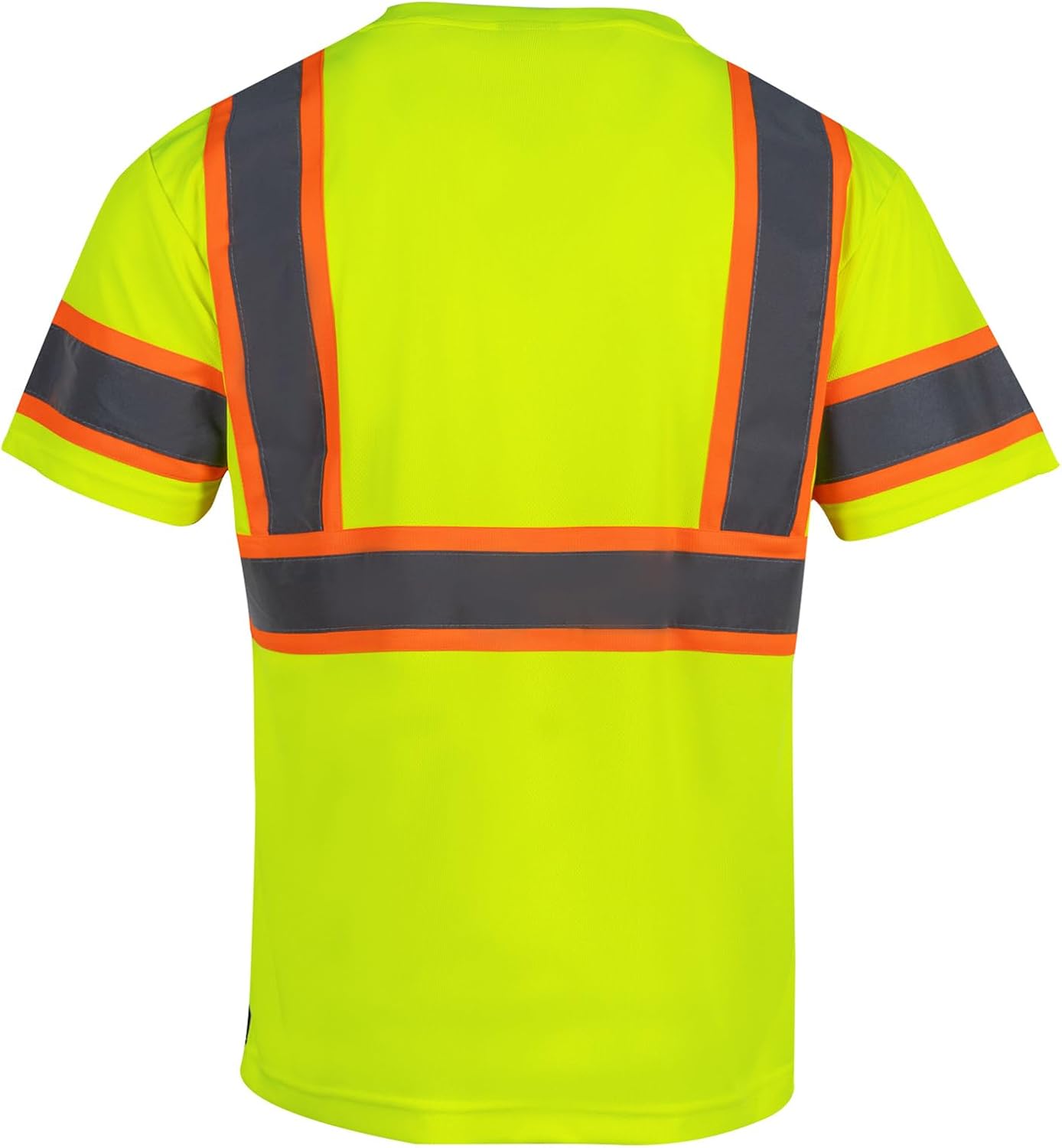 VENDACE 3pcs Safety Reflective High Visibility Shirts for Men ANSI Class 3 Hi Vis Construction Work T Shirts Short Sleeve