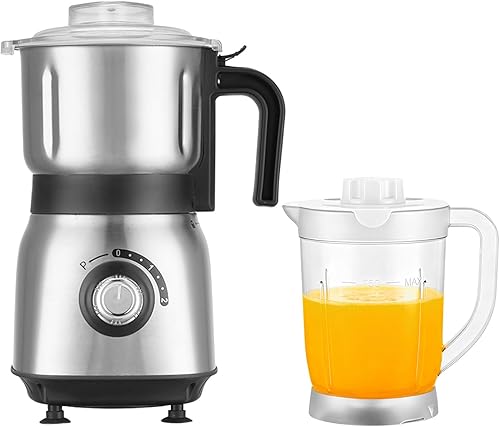 Miniatura 9 de Molinillos eléctricos para especias y nueces, 3 cuchillas de acero inoxidable, 1 filtro, 1 cepillo, molinillo de 500 W para cocina, uso en seco