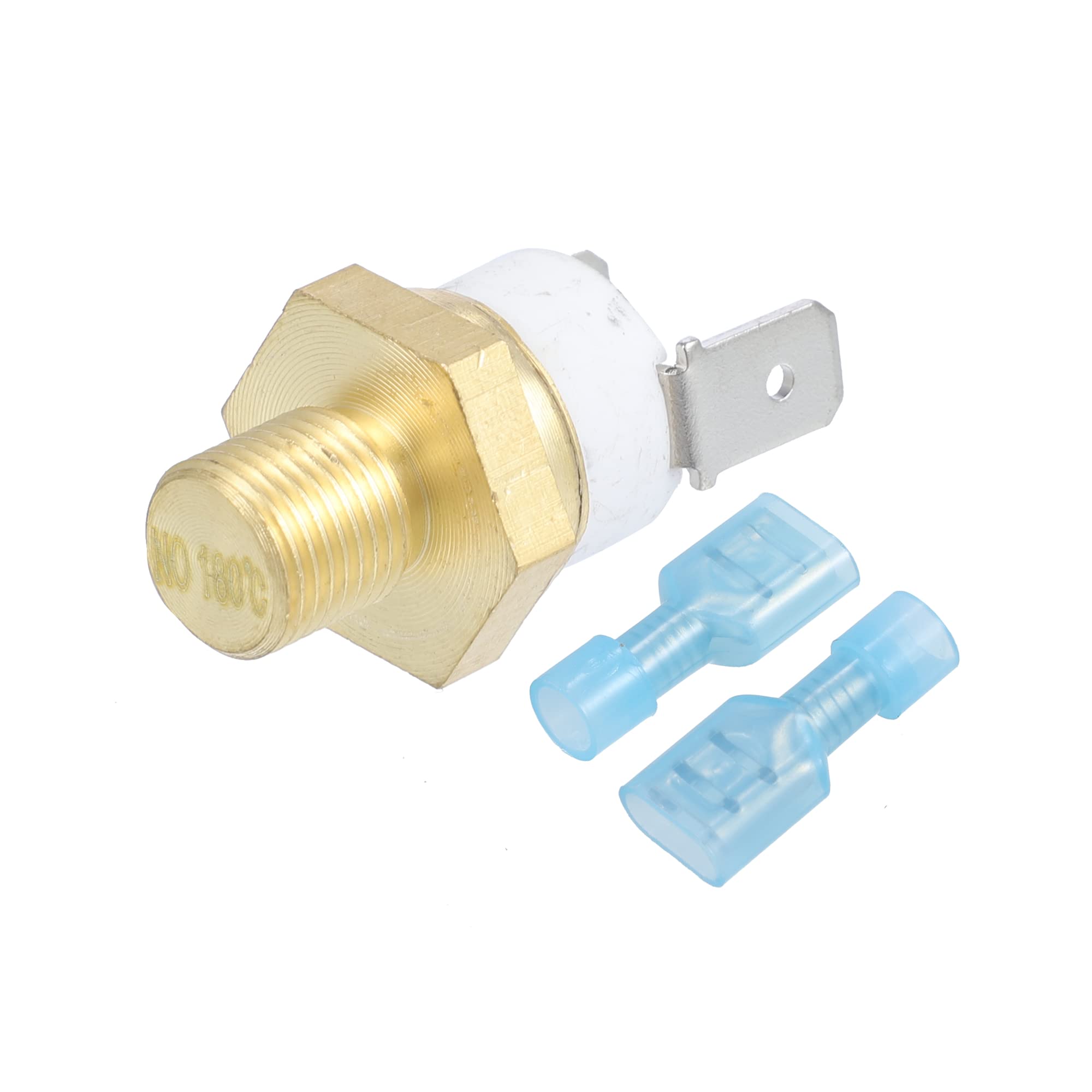 X AUTOHAUX Universal Automotive Radiator Engine Cooling Fan Temperature Thermo Sensor Switch 1/8'' NPT 180 Degree on 165 Degree Off