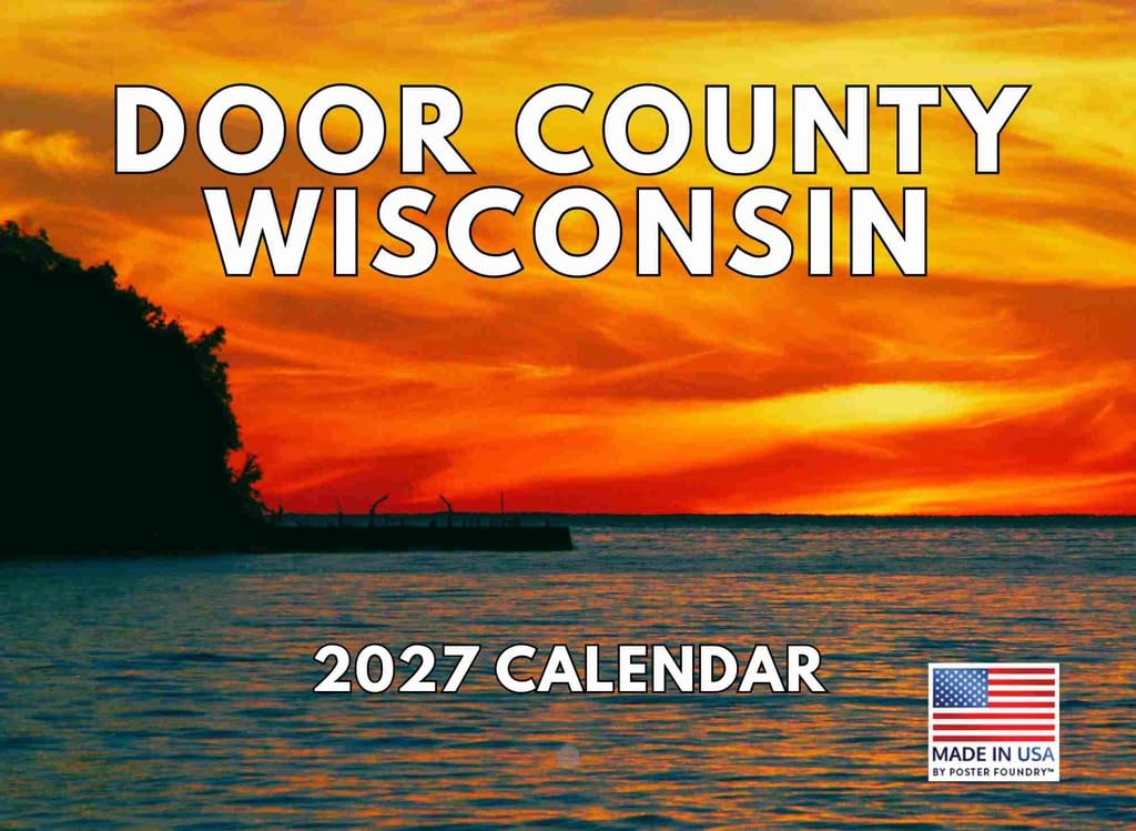 Door County Wisconsin Calendar 2027 Monthly Wall Calender 12 Month — image 1