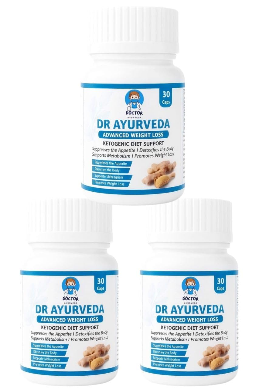 Dr. Ayurveda Advanced Weight Loss Capsules – Ayurvedic Fat Burner for Ketogenic Diet Support | Appetite Suppressant, Detox, Metabolism Booster & Weight Management – 30 Capsules (3)-image-14