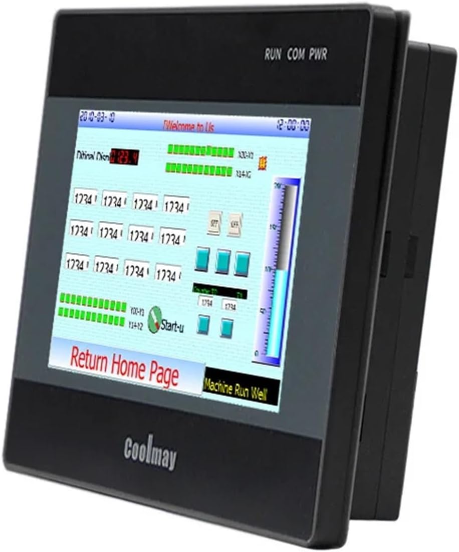 QM3G Economic Touch Screen 4.3 Inch 12 Transistor Outputs 2AD 1DA RS485 Automation Control