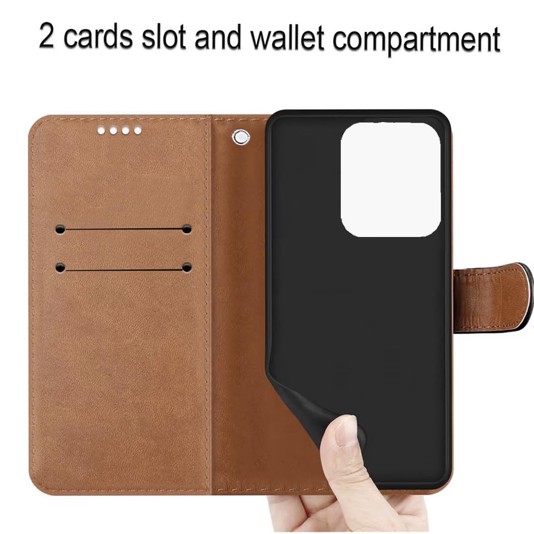 GAPlus PU Leather Flip Cover Wallet Case For Motorola Moto Edge 40 Neo 5G Card Holder Magnetic Kickstand Black - Image 2