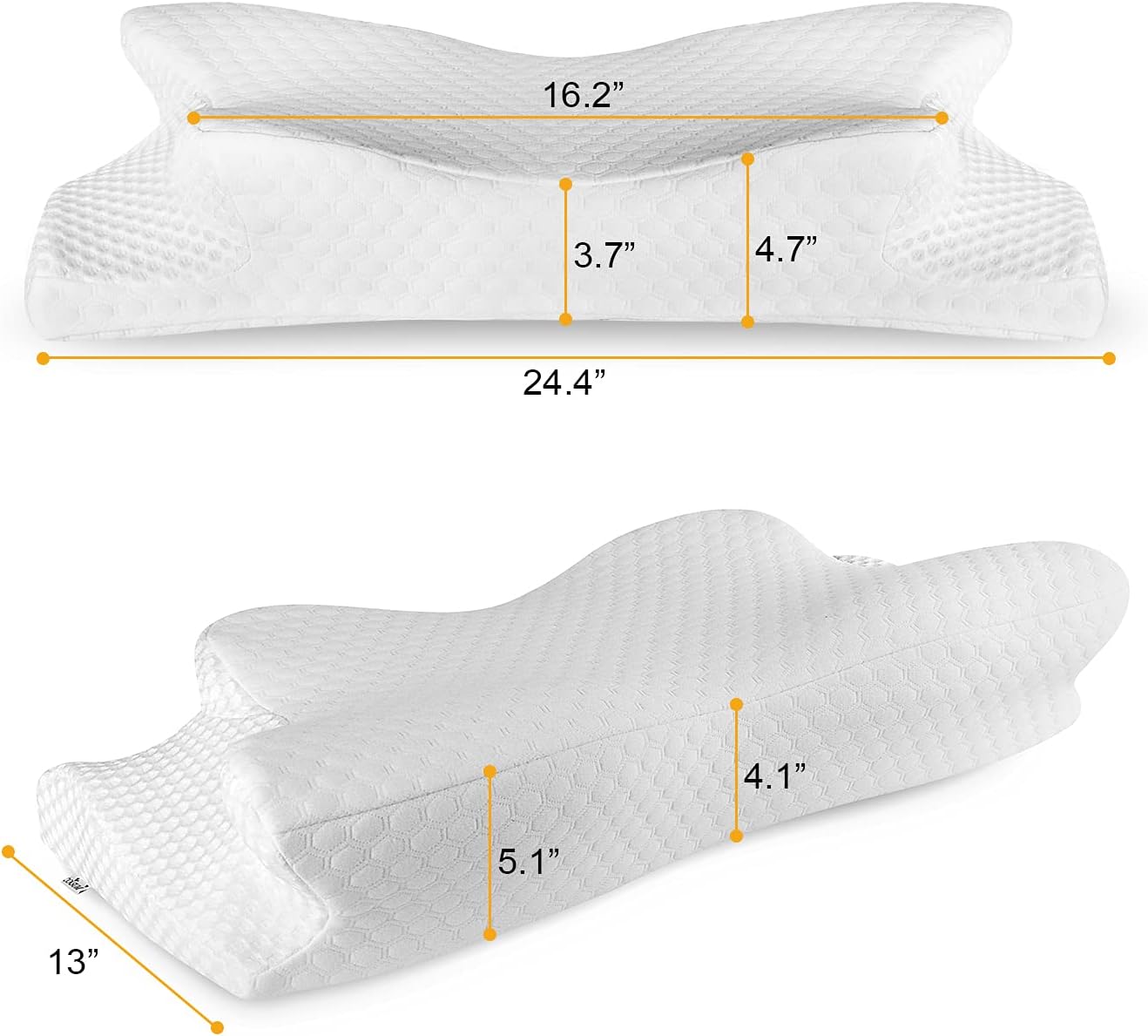 Prоmо Dіѕсоunt Uр Tо 70% оƒƒ Coisum Cervical Pillow, Back Side Sleeper Pillow, Orthopedic Pillow for Neck Pain, Neck Pillows for Pain Relief Sleeping, Neck Support Pillows with a Washable Pillowcase, Contour Memory Foam Pillow