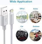 ilikable iPhone Charger Cable, 3 Pack 3ft 6ft 10ft MFi Certified Lightning Cable, Compatible with iPhone 13 12 11 / XS/XR/X/ 8/7/ 6s / SE, iPad mini/Air, iPod, Airpods - White