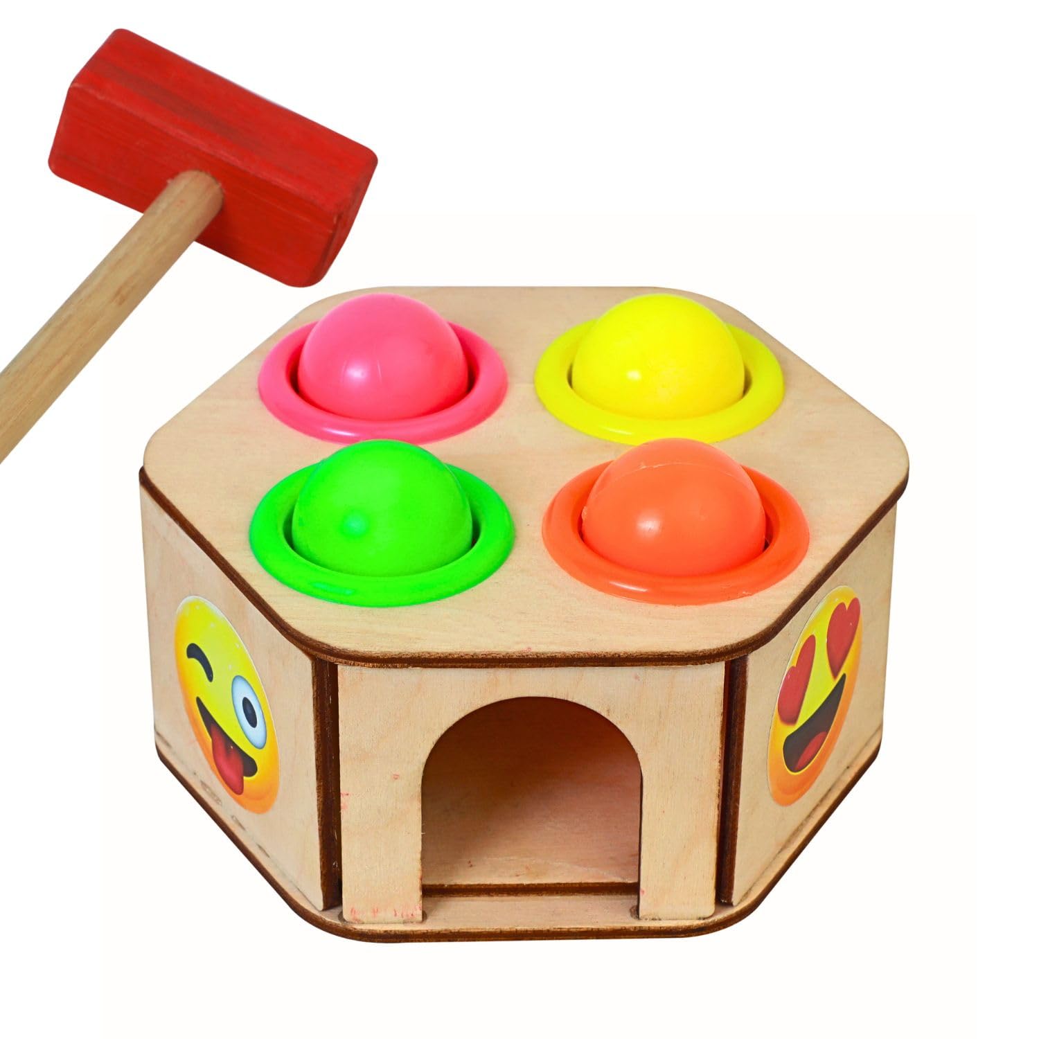 Lexreta® Wooden Hammer Ball Knok Pounding Bench | Safe and Durable Wooden Pounding Toy | Early Educational Toy Set for Kids 3+ Years | 1 Hammer 6 Balls with Bench Case (B0BSXH17S1) Amazon Price History, Amazon Price Tracker