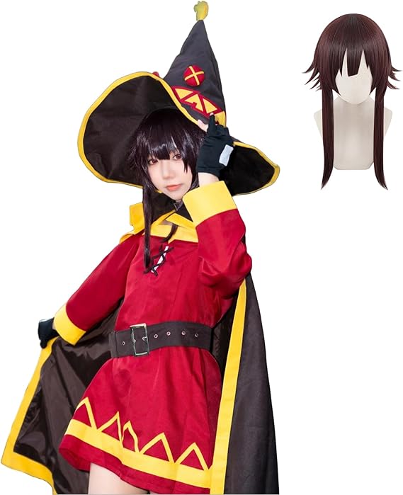 Amazon.co.jp: [神併良品] めぐみん コスプレ ウィッグ付き 紅魔族