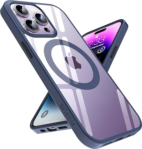SUCGLES for iPhone 14 Pro Case with MagSafe, N56 Ultra Strong Magnet, 12FT Drop 