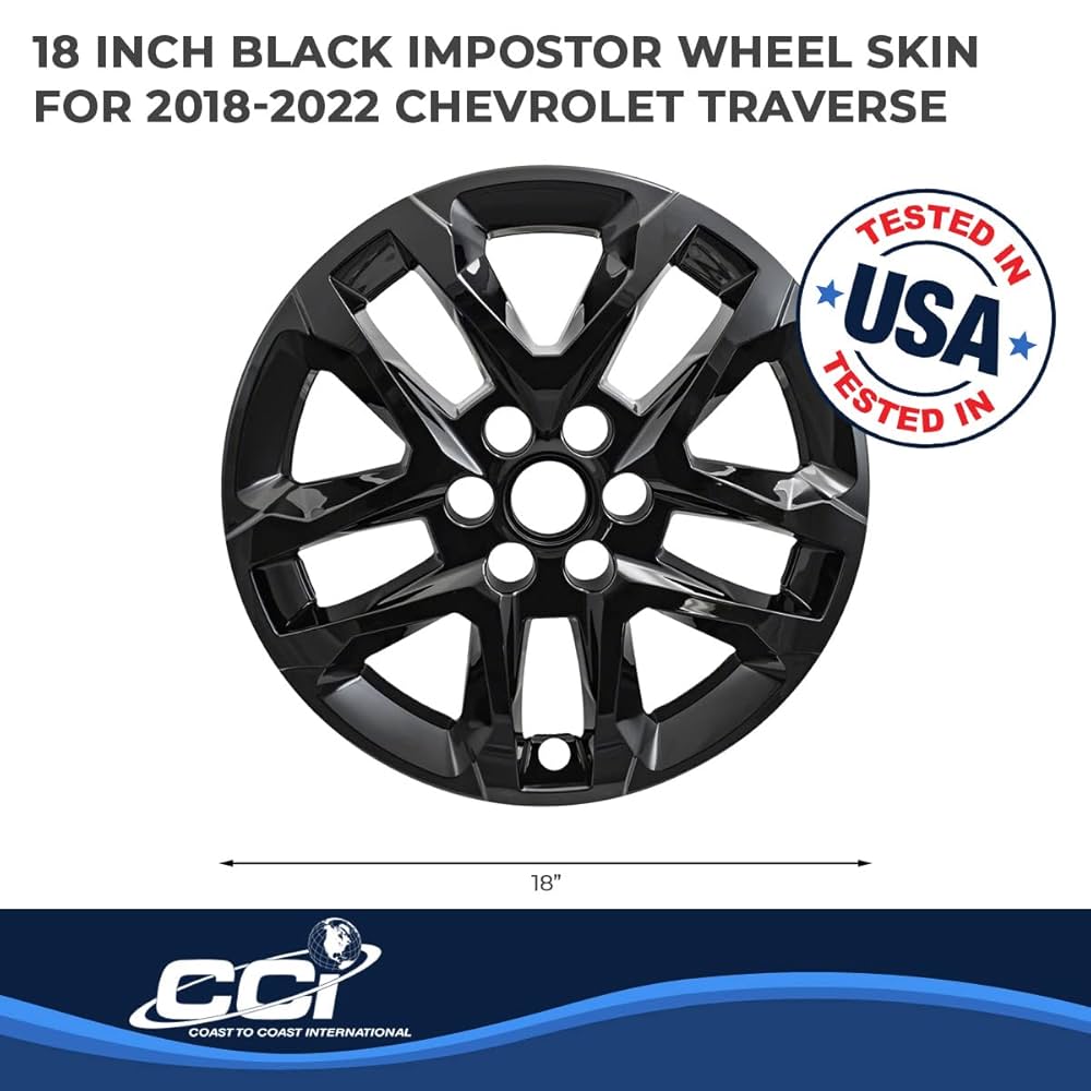 メンテナンス GENTLE sauvage wheelsoup NERO DE LUNA 4-Pack Wheel Skins Compatible with Chevrolet Equinox 2018