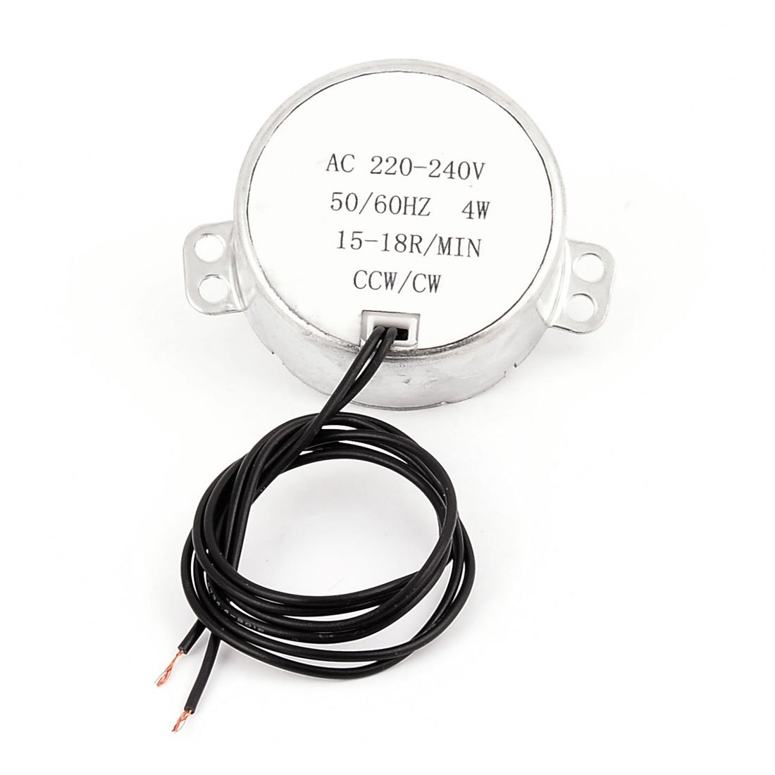 Motor Síncrono 4W 220-240V, 15-18RPM, Dirección CCW/CW, Para Proyectos DIY
