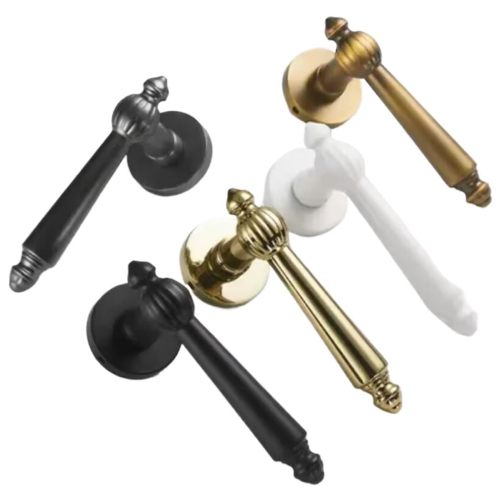 Sxolcoufoh 2 Interior Wooden Door Split Lock Retro Handle 1Pcs(2)