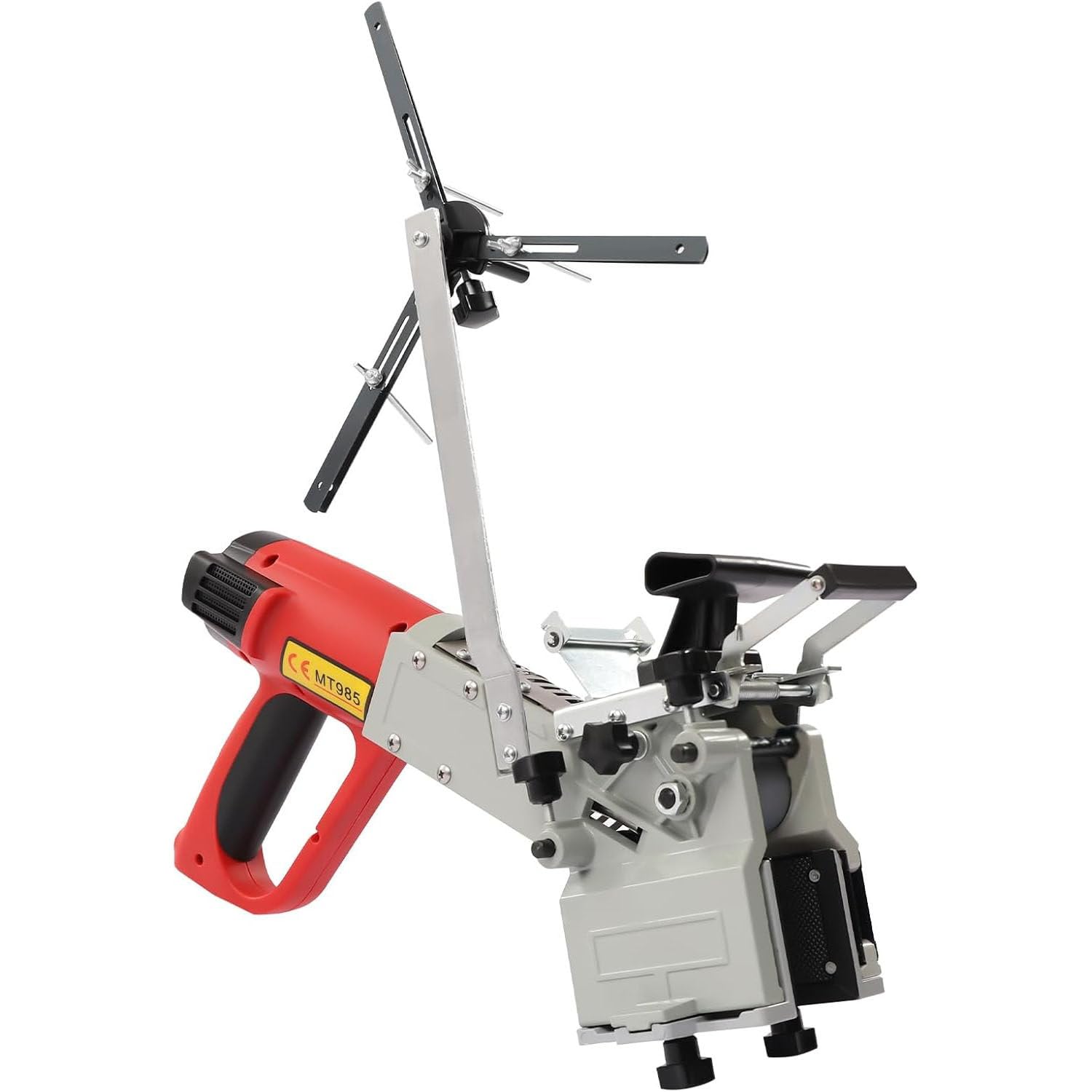 Htdre 2000W Woodworking Edge Banding Machine,Portable Manual Edge Bander With Accurate Cutting,Triangle Bracket & Heat Dissipation Holes,Suitable For Curve And Straight Edge Sealing