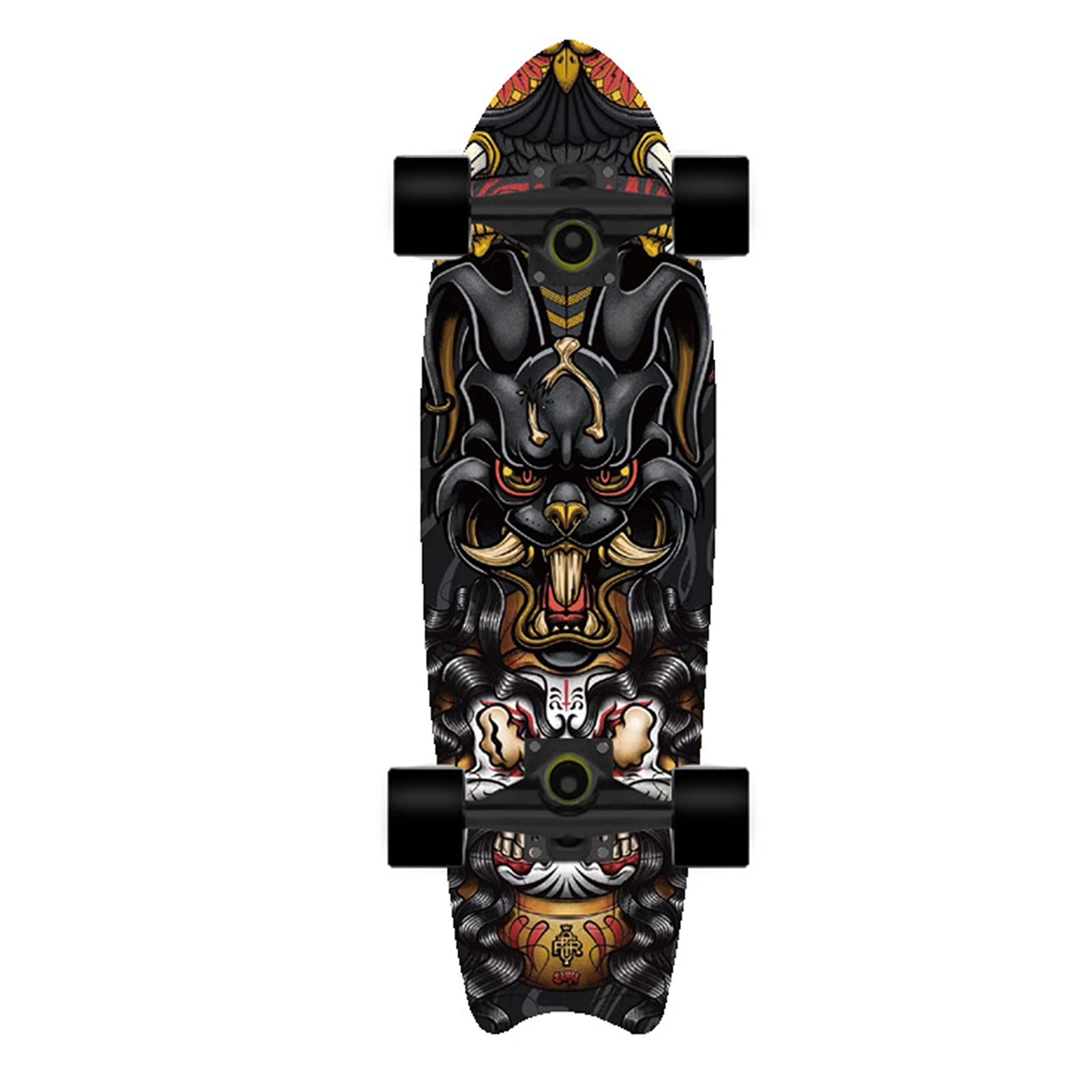 Deskorolka 28" Cruiser Complete Cruiser Fish Plate Prosta pochylona deskorolka do rejsu, rzeźby, tańca, dla młodych dorosłych, dziewcząt i chłopców, Vicious Dog