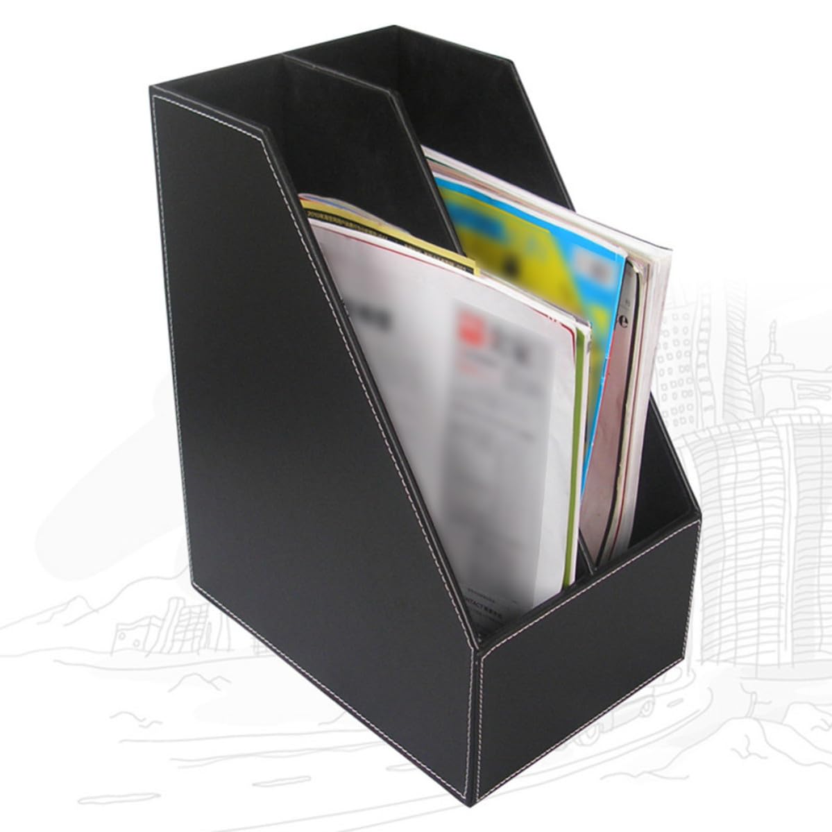 VALICLUD Scatola Organizer a Doppio Strato in Materiale Nero per Cosmetici