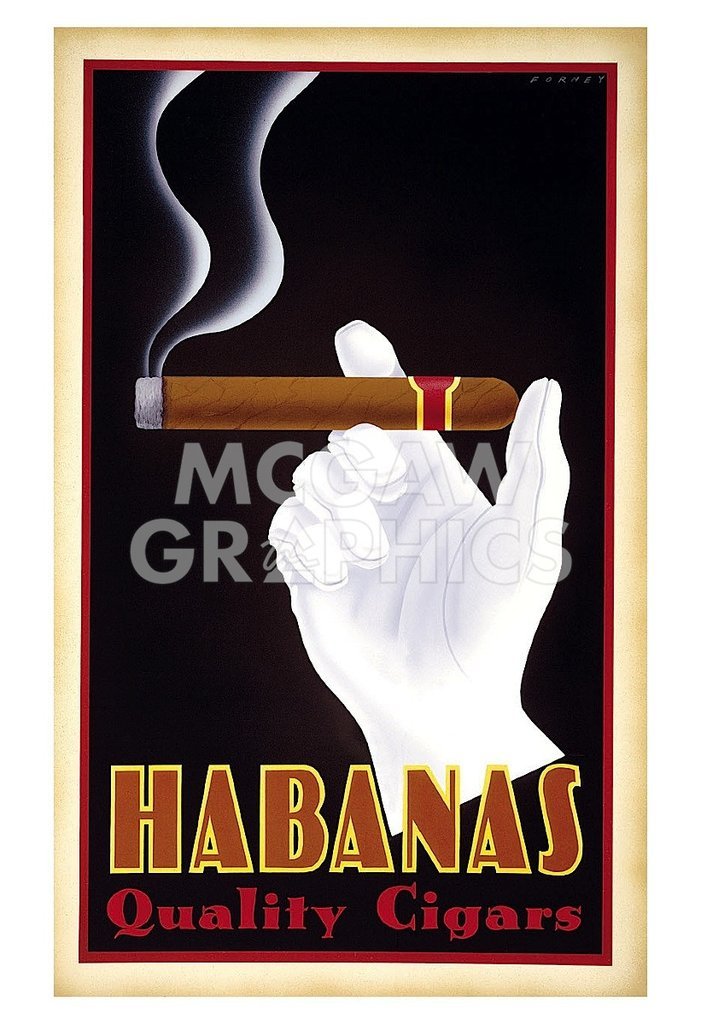 Amazon.com: Habanas Quality Cigars by Steve Forney, Art Print