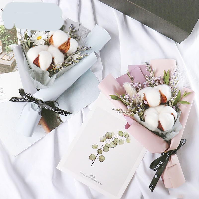 Miniatura 9 de Paquete de 10 tallos de algodón, algodón seco natural, decoración de algodón, para rellenos de jarrón, decoración de boda para el hogar