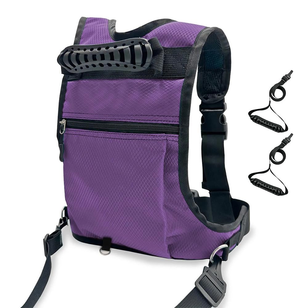 Anfänger Ski- und Snowboardgeschirr für Kinder- Ski-Trainingsrucksack 3-7 Jahre Alt Skateboarding Skifahren Eislaufen Skigurt-Trainer mit Mini-Rucksack und einziehbarer Leine, perfekt für Anfänger