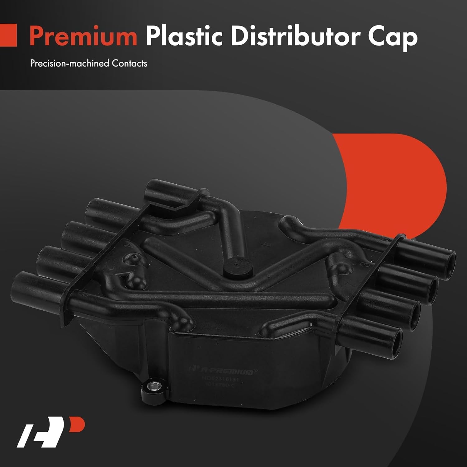 A-Premium Ignition Distributor with Cap and Rotor Compatible with GMC Savana 3500, C2500, C3500HD, K2500, K2500 Suburban, P3500 & Chevrolet C2500, C3500, C3500HD, Express 3500, K2500 Suburban, P30