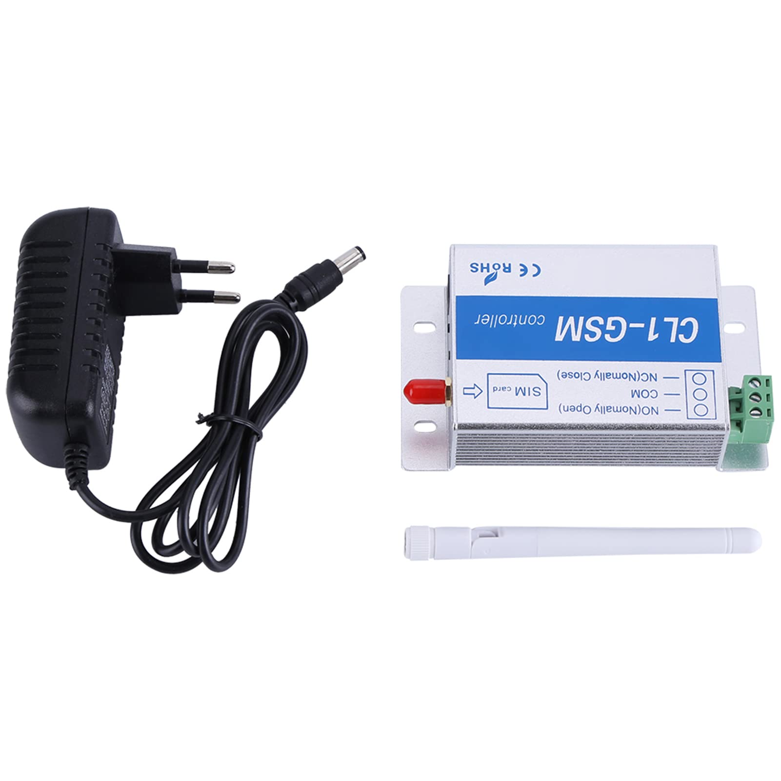 YWBL-WH Télécommande GSM CL1 - Commutateur SMS GSM 2G Quad Band - Relais sans Fil 10 A pour Portail de Garage, Appareils électroménagers et Contrôle Industriel (UE)