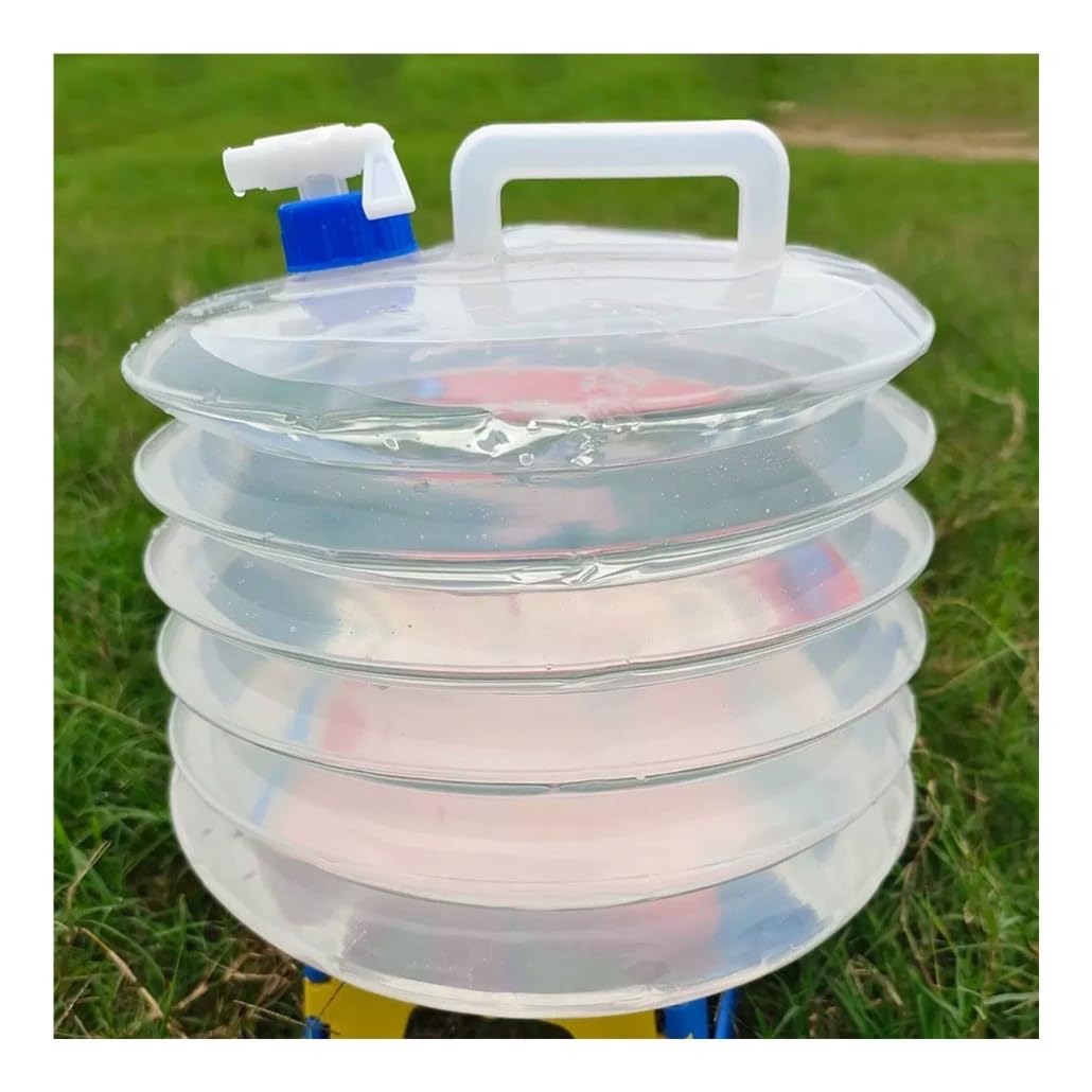 Wasserbehälter Faltbarer Camping Mit Großer Kapazität Tragbarer Wasserkanister Wassertank Faltbarer Plastik Faltkanister Wasserspeicher Wasserbehälter Krug(Pack of 4,10 L/2.6 Gallon)