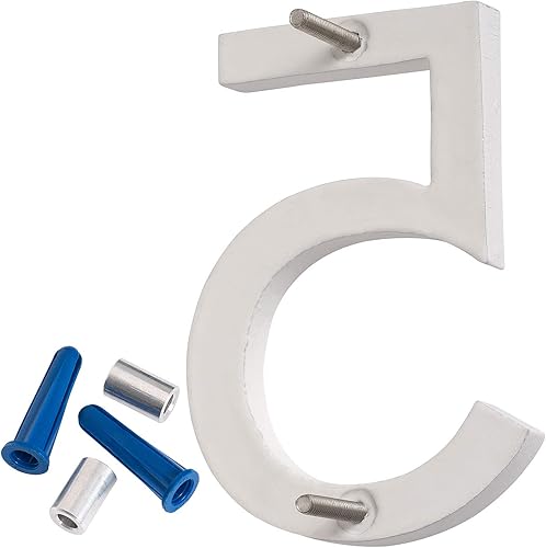 Miniatura 78 de Montague Metal Products MHN-10-3-F-BK1 Número flotante de casa, 10 pulgadas x 7.75 pulgadas x 0.375 pulgadas, negro Negro -,Dos tonos de