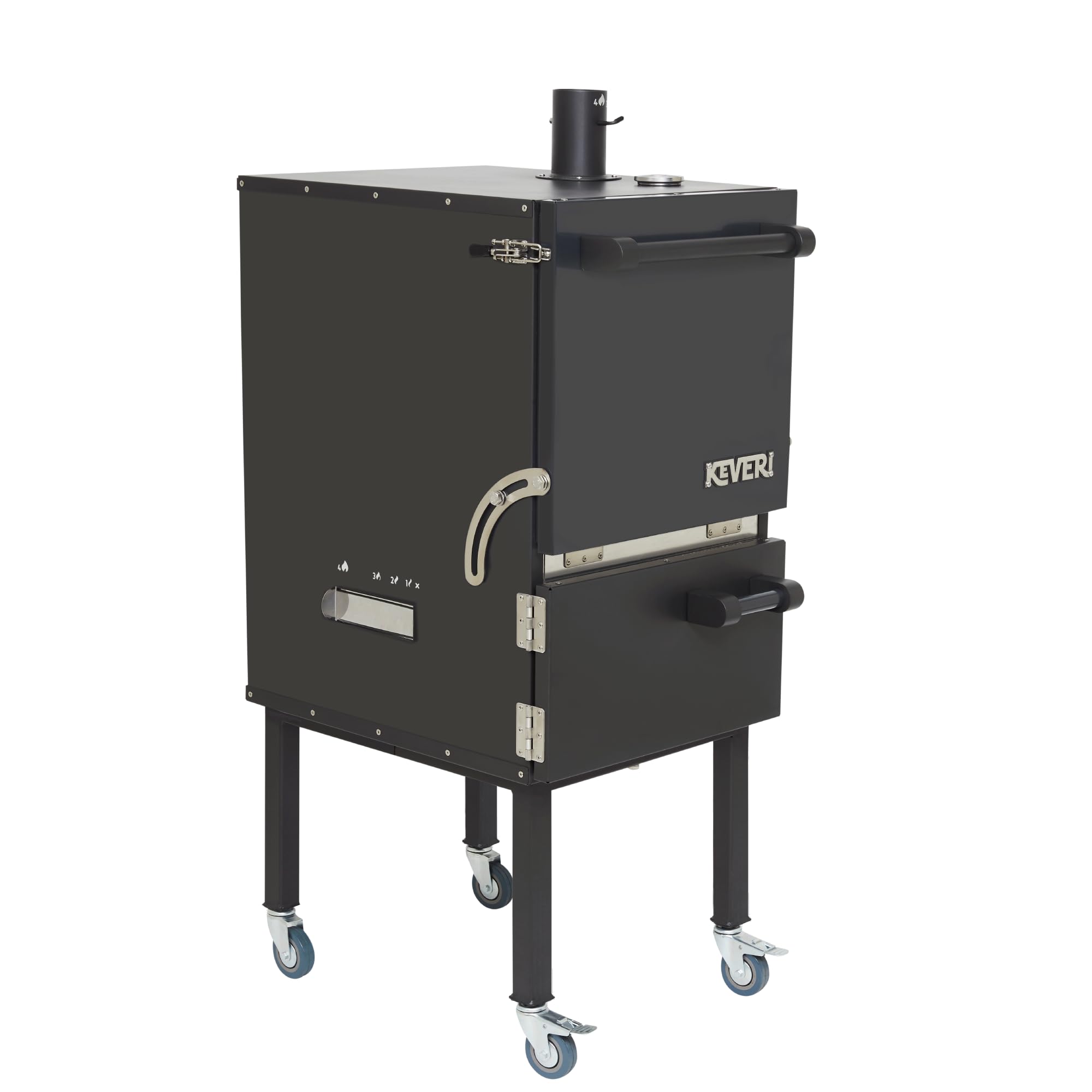 Keveri H1 Charcoal Grill, Smoker, Oven