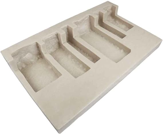 Rubber Molds for Concrete, EZ Stack 1-Step Corner Mold, Version 1