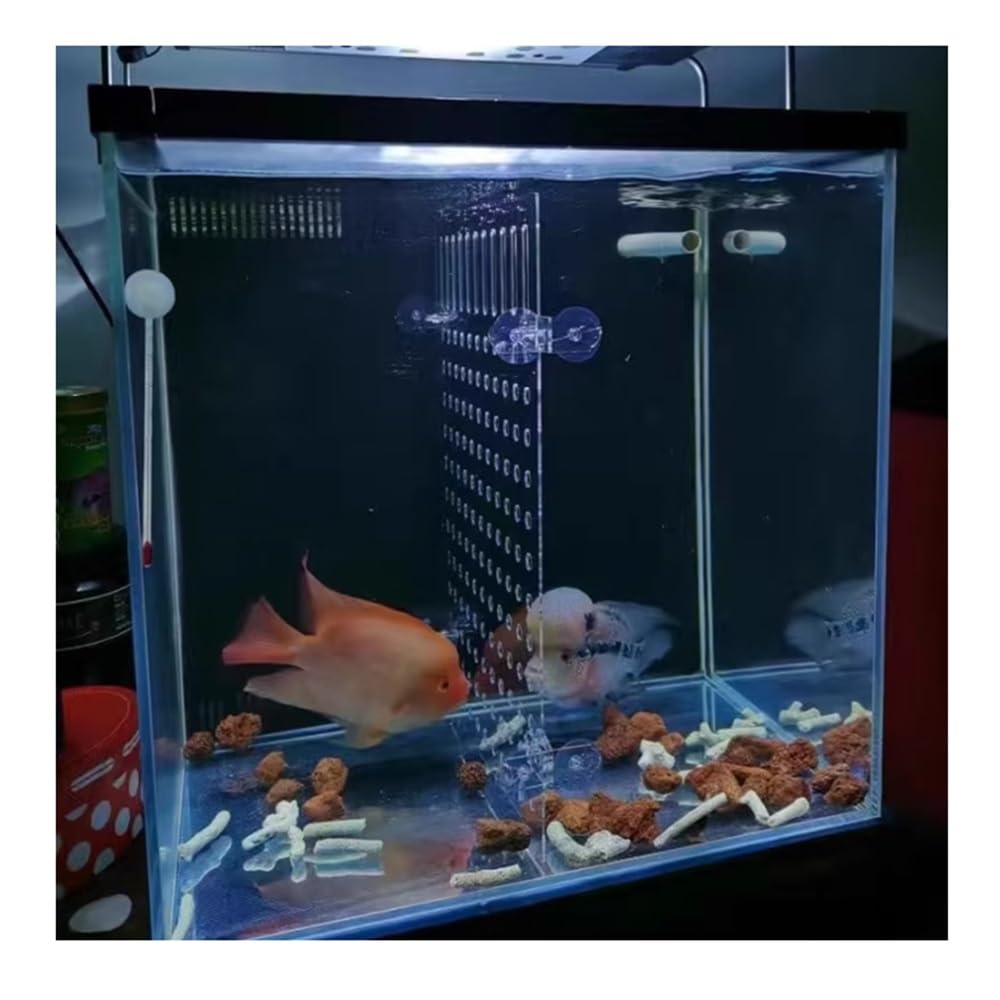 IBOWZ Akwarium Fish Tank Przegroda Płyta Izolacyjna Fish Tank Wysoka Przezroczystość Materiał Akrylowy Mały Otwór Siatka Separator Płyta Rozdzielająca Płyta Zapobiegaj Atakom Ryb Nawzajem Wyślij