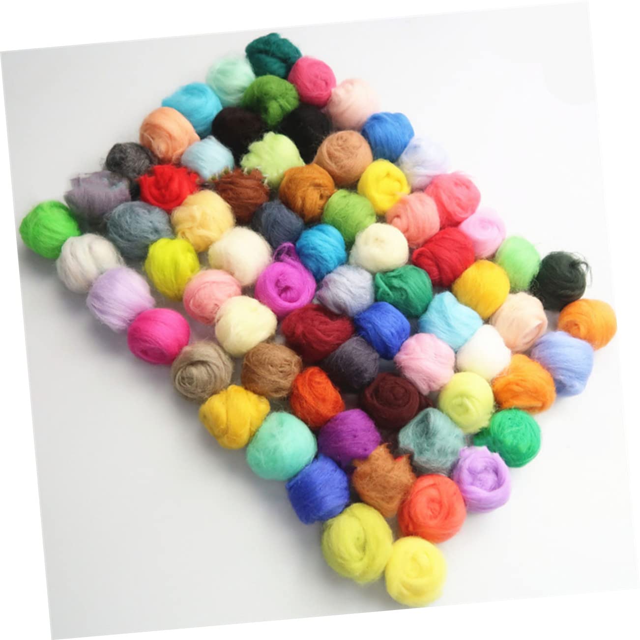 40 Farben Merinofilzwolle 10g für Selbstgemacht und Nassfilzen