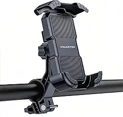 Suporte Universal para Celular Moto em Espelho Retrovisor de Motocicleta Rotação 360 Graus Design Antiderrapante Bloqueio com Uma Tecla