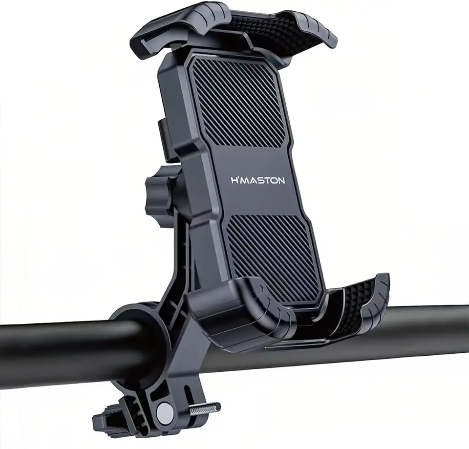 Suporte Universal para Celular Moto em Espelho Retrovisor de Motocicleta Rotação 360 Graus Design Antiderrapante Bloqueio com Uma Tecla