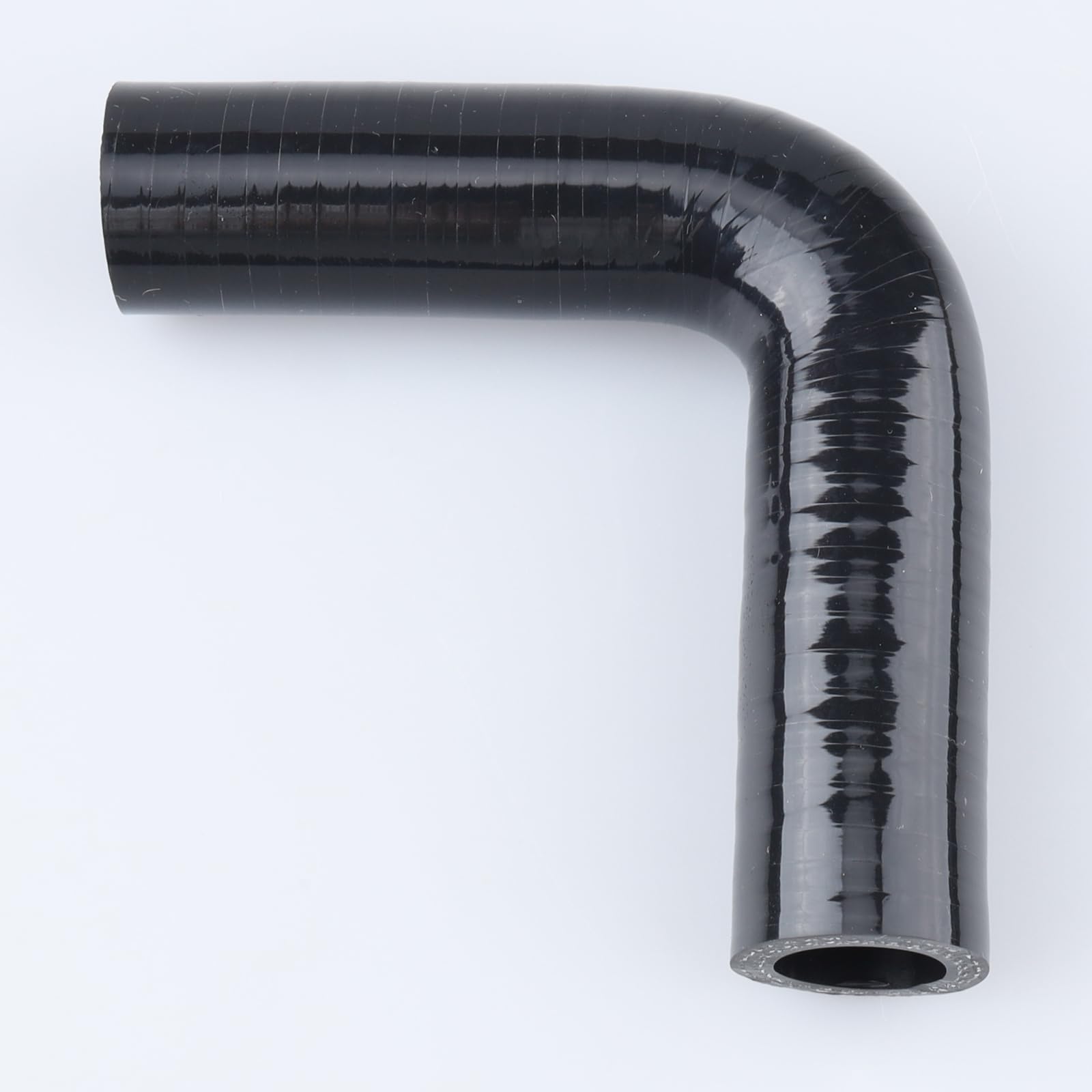 AC PERFORMANCE ID 3/4" (19mm), 90 Degree Elbow Coupler, Leg Length 3.5" (90mm), 3-Ply Reinforced, Universal Automotive Pure Silicone Hose, Black