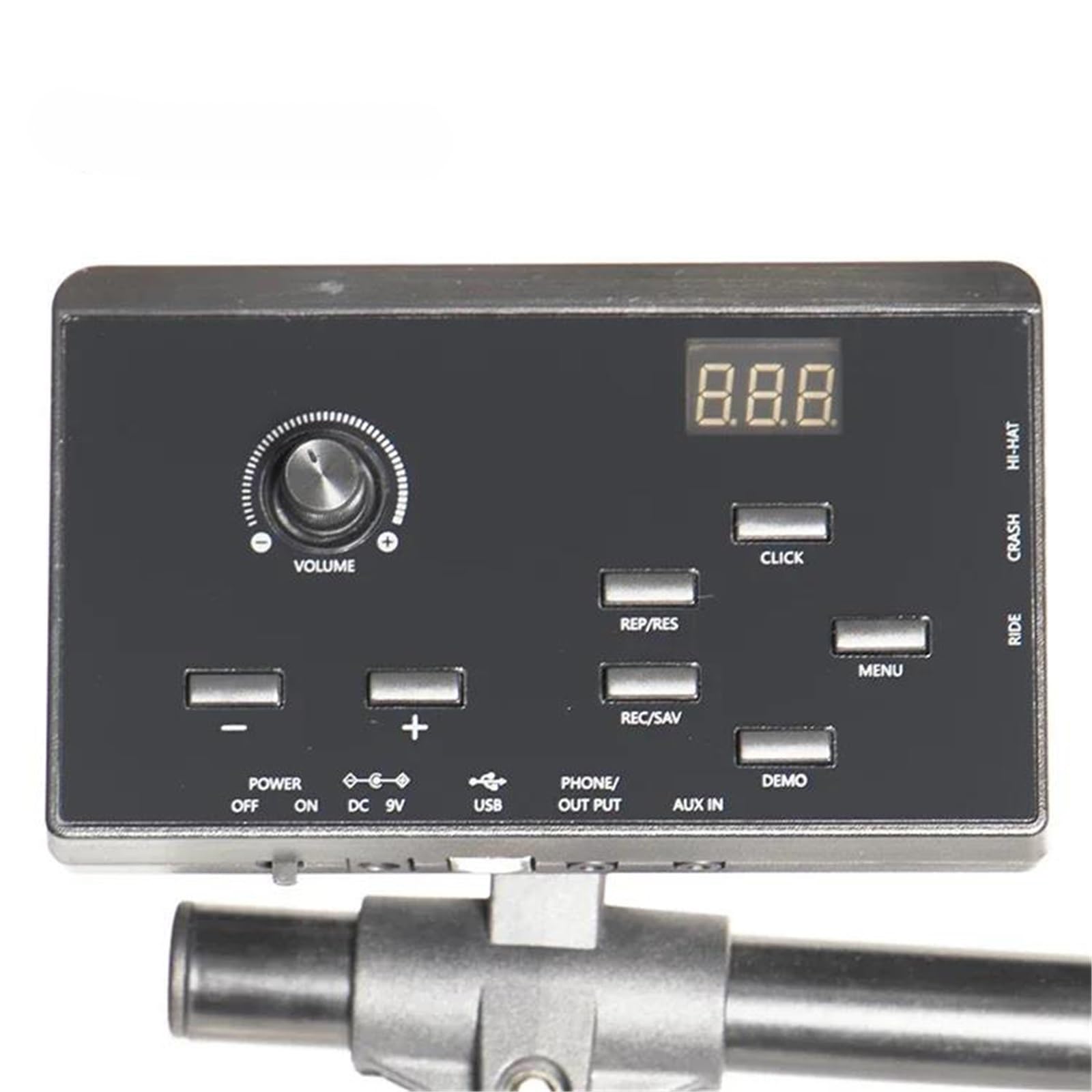 Tambour Portable Noir Tambour Électronique 5 Pièces Batterie électronique professionnelle