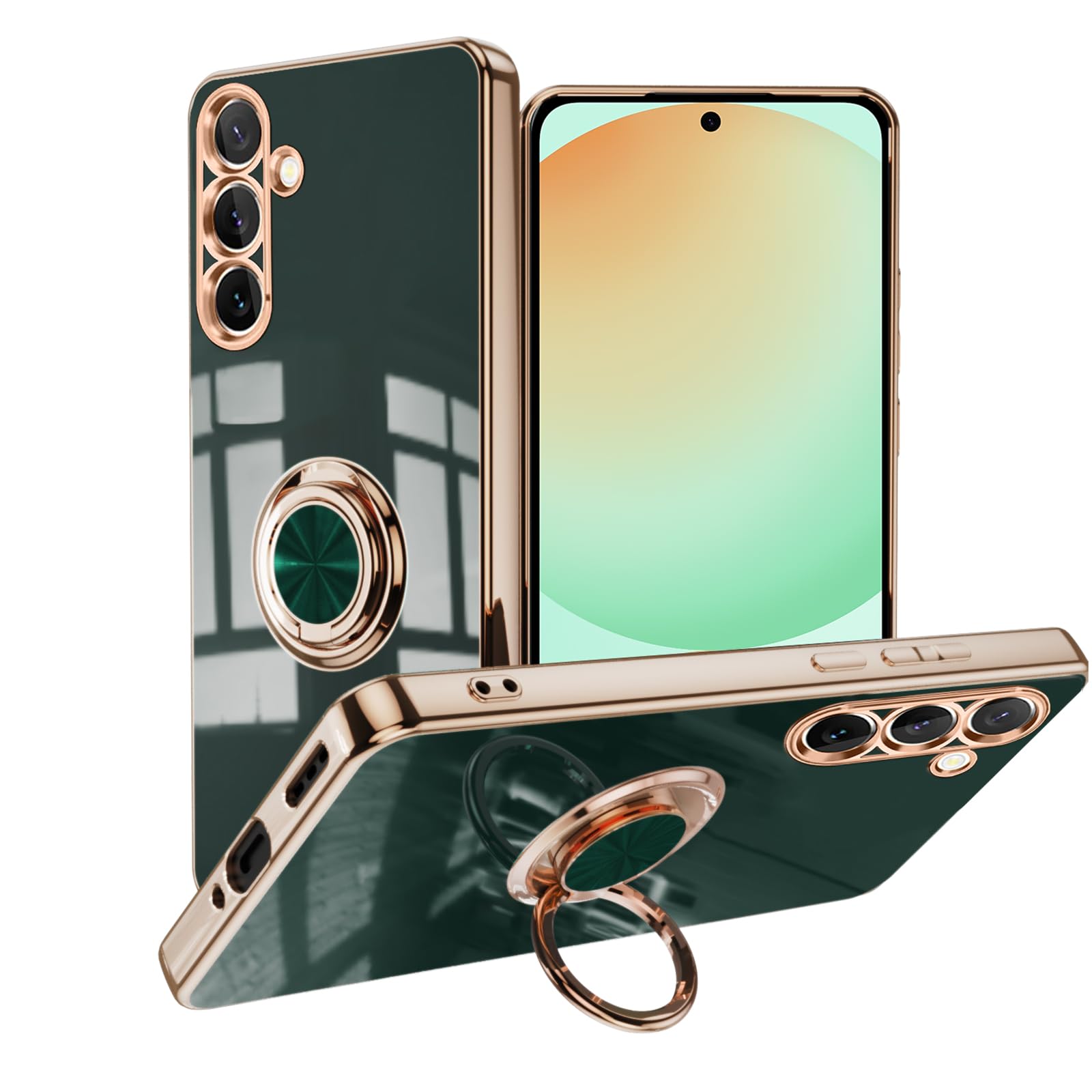 Galaxy S24 FE（クリーム）ストラップホルダー クリアケース 