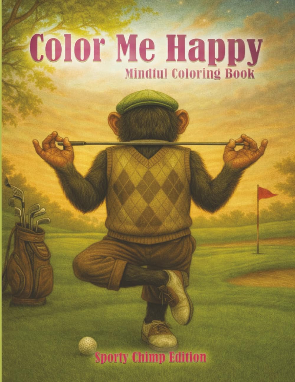 Color me Happy: The Dyslexic Chimps Emotional Wellness Journal & Coloring Book: Sports-Inspired Art, Stress Relief, Mindfulness & Creative Expression for ADHD, Anxiety & Burnout – A Chimp Chimp