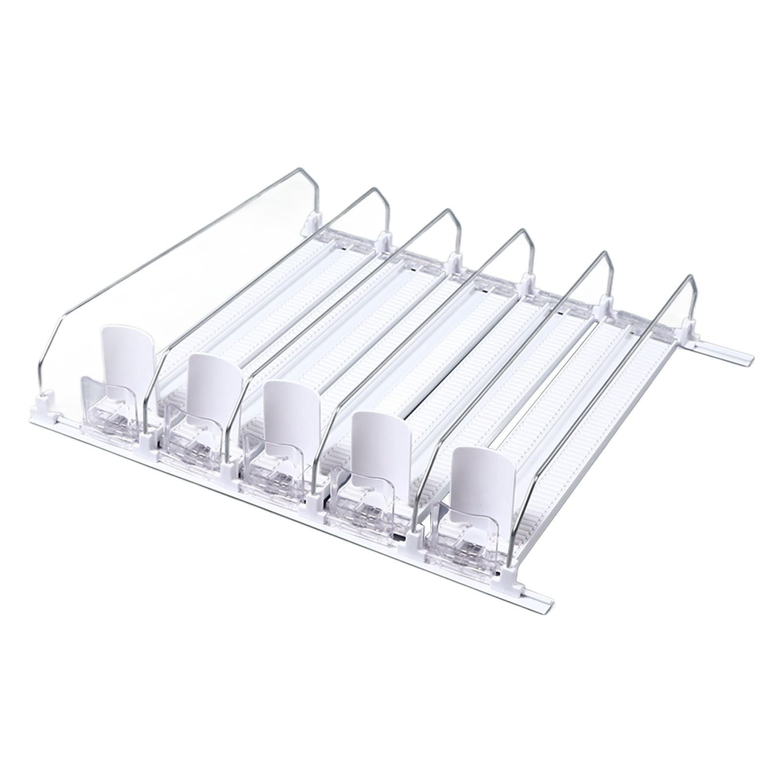 Dispensador de Bebidas Autoempujable para Refrigerador, Ajustable, para Lata de Cerveza, Organizador de Latas de Refresco para Nevera (5PCS)