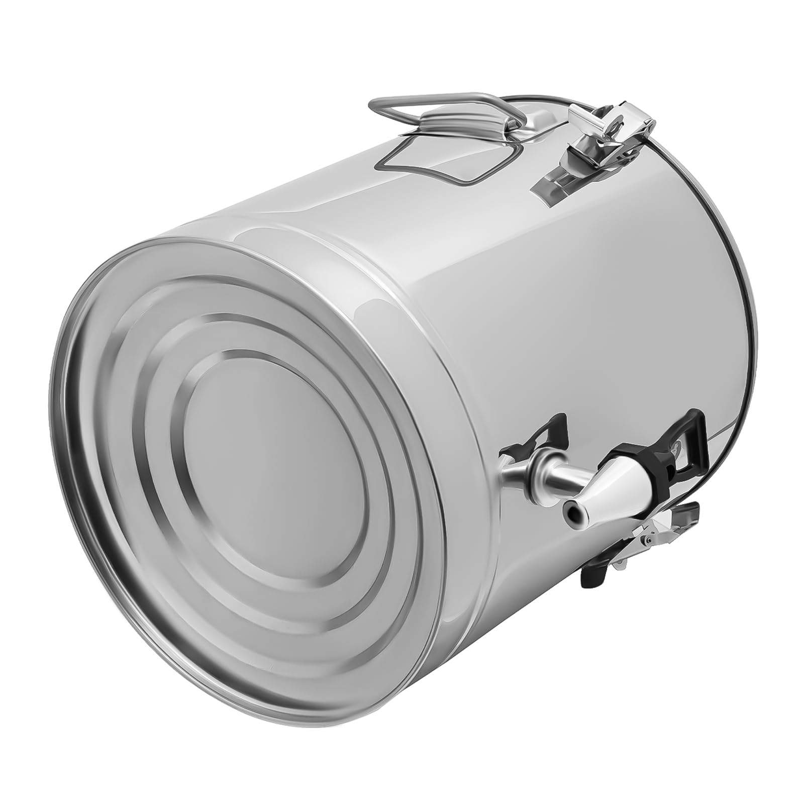 Edelstahl Nahrungsmittelwärmer, 14L isolierter Eimer, thermobehälter für essen, Edelstahl Wärmer mit Deckel und Wasserhahn für Schokolade, Milchtee, Eistee, Milch, Saft, Kaffee