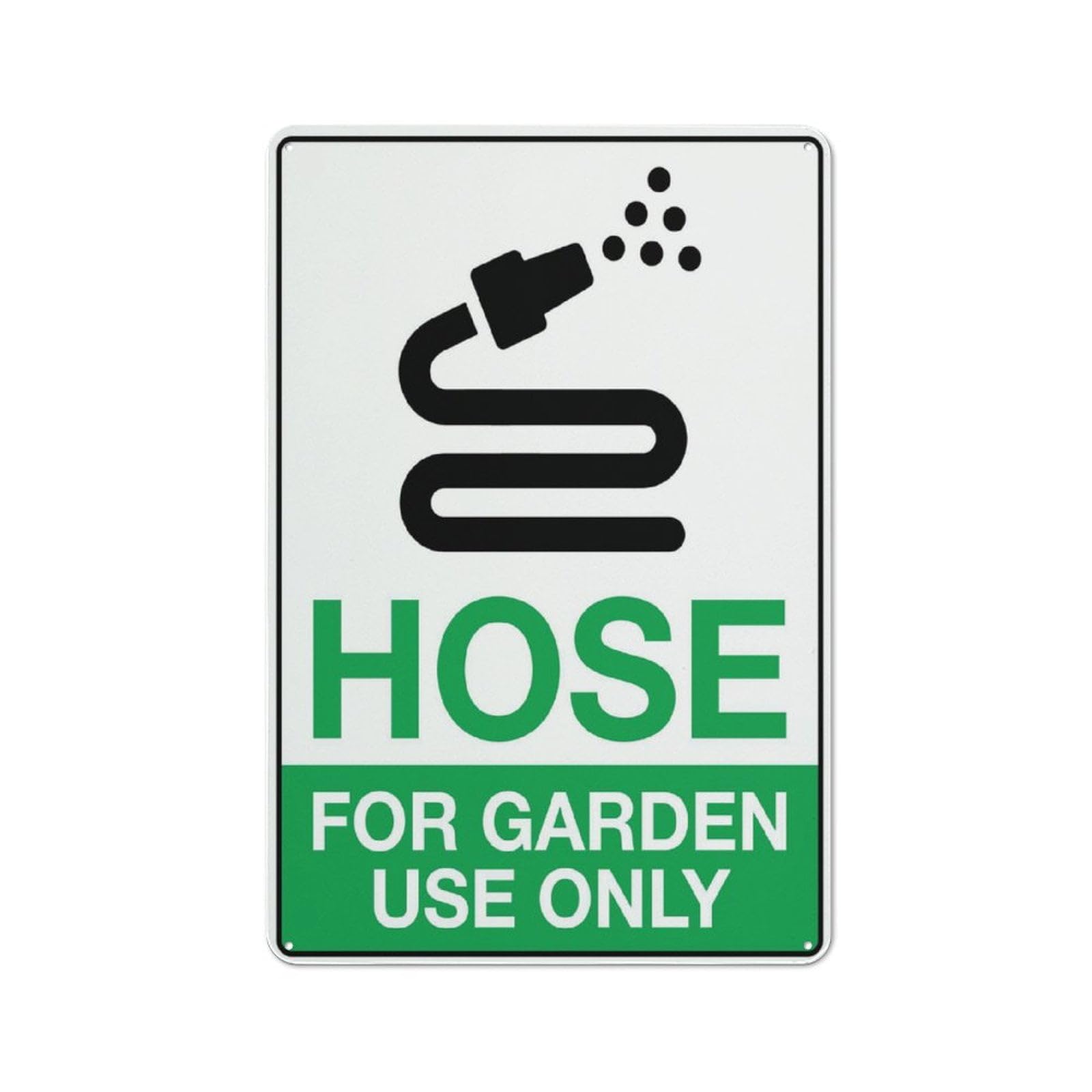 peiyeety Metal Tin Sign Hose For Garden Use Only Funny Gardening Quote Wall Art, Vintage Style, Wall Decor For Indoor Home Kitchen Living Room Bedroom Office Cafe Bar, 8x12 Inch