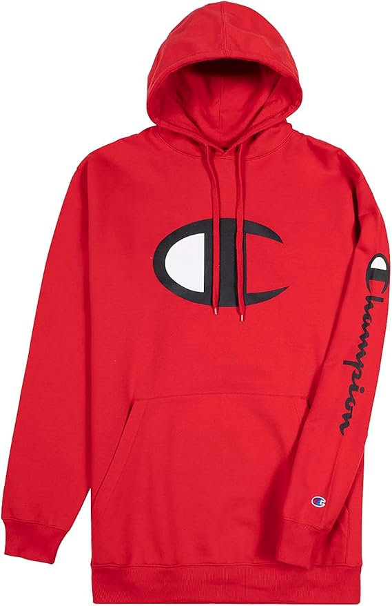 Champion Hoodie for Men Big And Tall Mens Oversized Pullover Fleece Sweatshirt