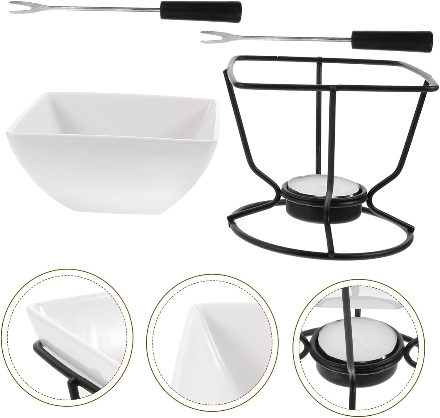 Chocolate Melt Pot Iron Ceramic for Cheese Butter Caramel