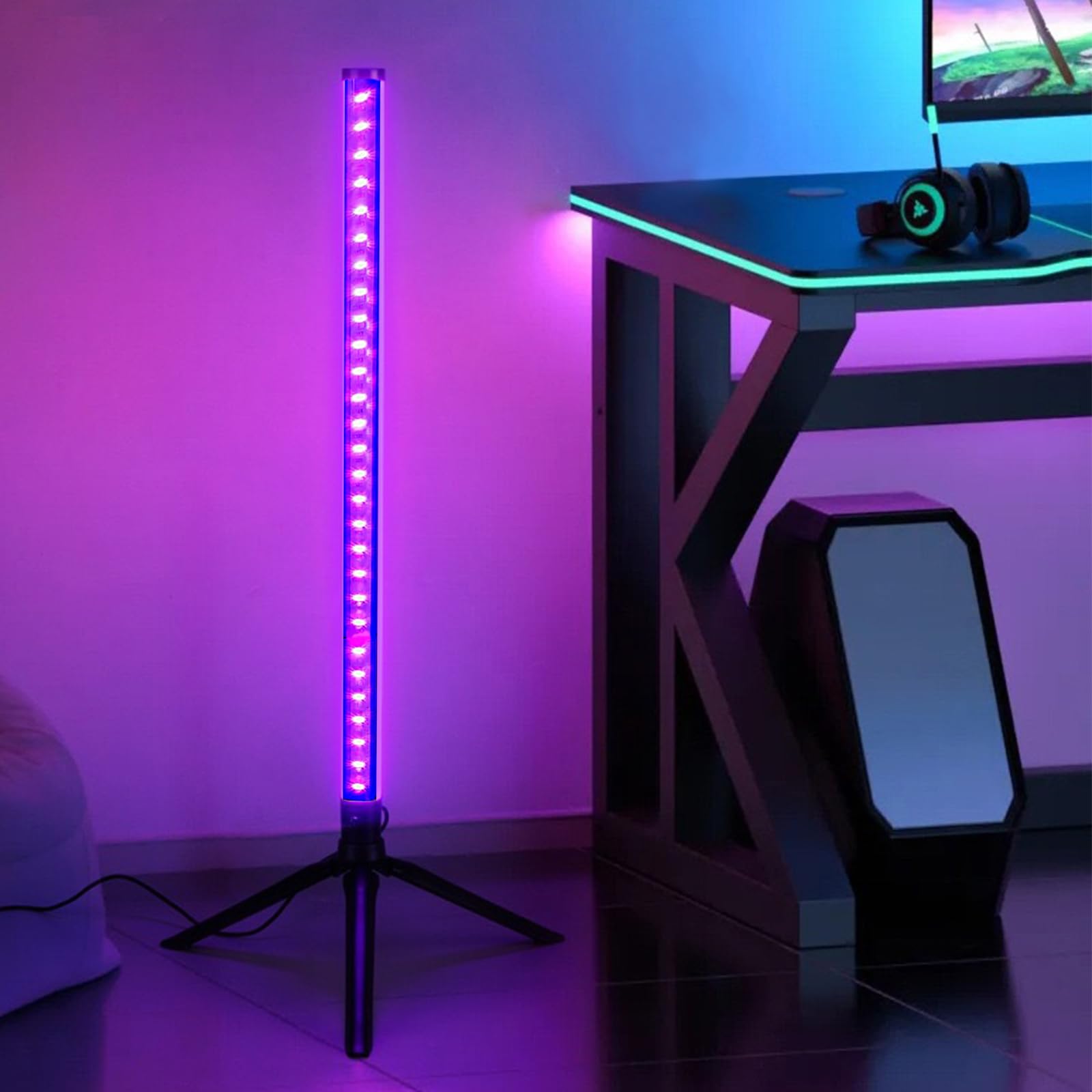 Lámpara UV de Luz Negra: 1 Pieza Tubo LED UV Estable, Super Brillante Para Iluminación de Escenario Disco, Plug & Play Para Fiesta de Halloween Brillante
