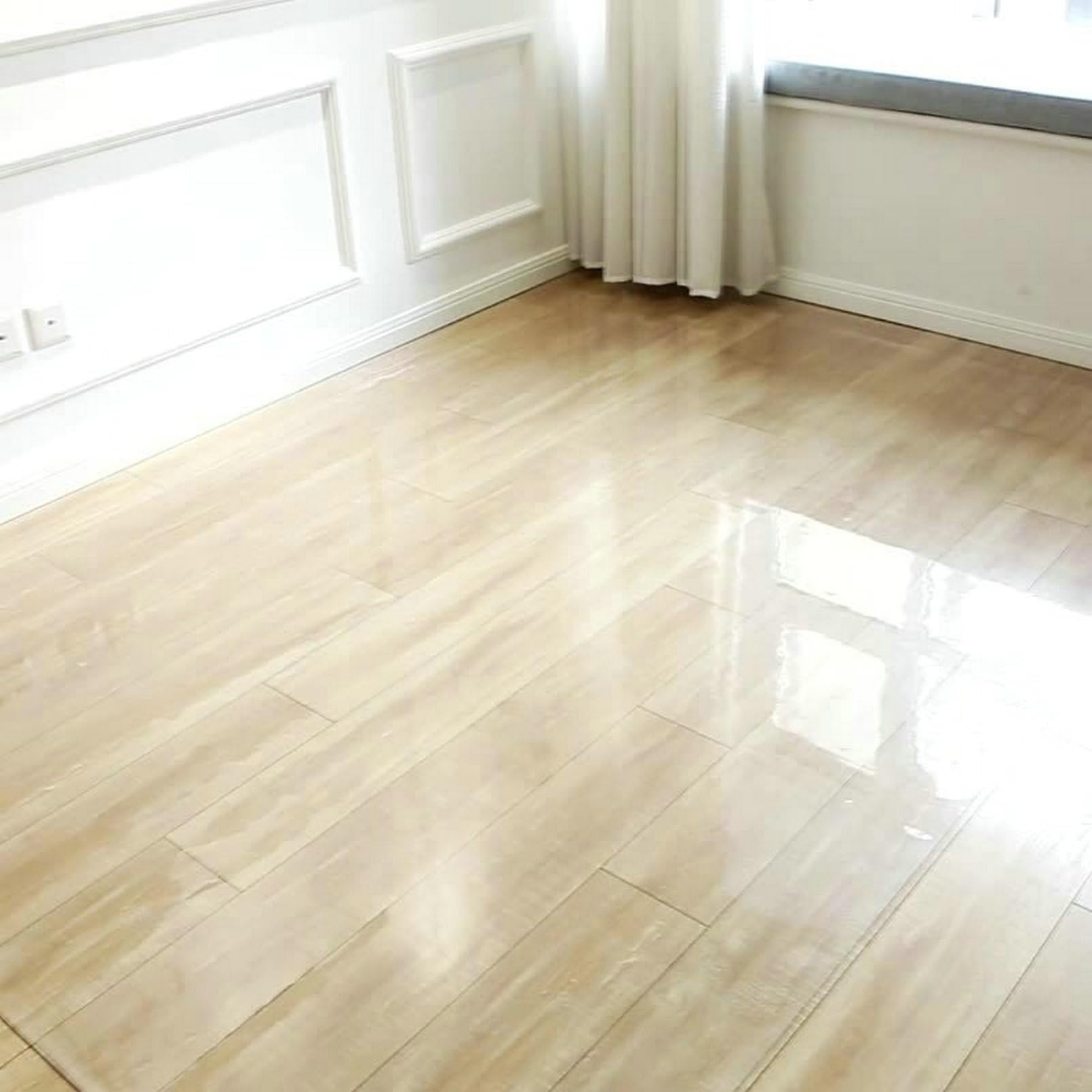 Tapis de protection de sol multifonction en PVC transparent pour sols durs - Imperméable - Pour bureau/maison - Protection du bois/du carrelage - 1,5 mm d'épaisseur - 130 x 270 cm