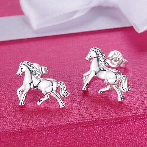 Miniatura 6 de Collar de caballo para niñas, delicado dije de caballo, collar con dije de caballo del país occidental, lindos caballos, juego de joyas, regalos