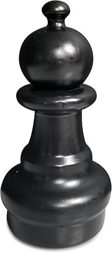 MegaChess Pieza de Ajedrez Individual - Peón - 8 pulgadas de alto - Negro