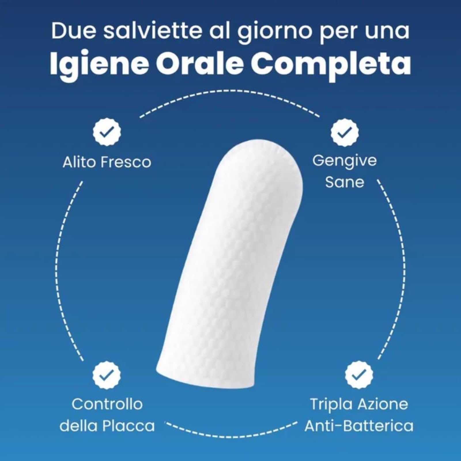 Zampalife Salviette Dentali Adatto a Cani e Gatti, Riduce Il Tartaro, Elimina Alito Cattivo e Alito Fresco (1 Scatola)