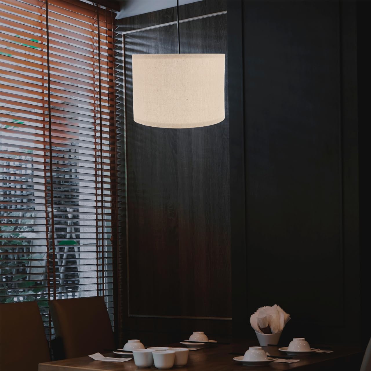 Abaodam Paralume in Tessuto Paralume Tamburo Di Lino Sostituzione Del Paralume Della Lampada Paralume Per Piantana Applique Da Parete Tavolino Da Caffè Ufficio Sospeso Ferro Da Stiro
