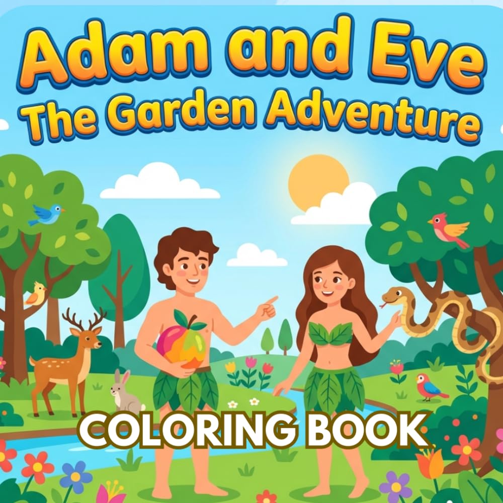 Adam and Eve: Garden Adventure: Coloring Book for All Ages