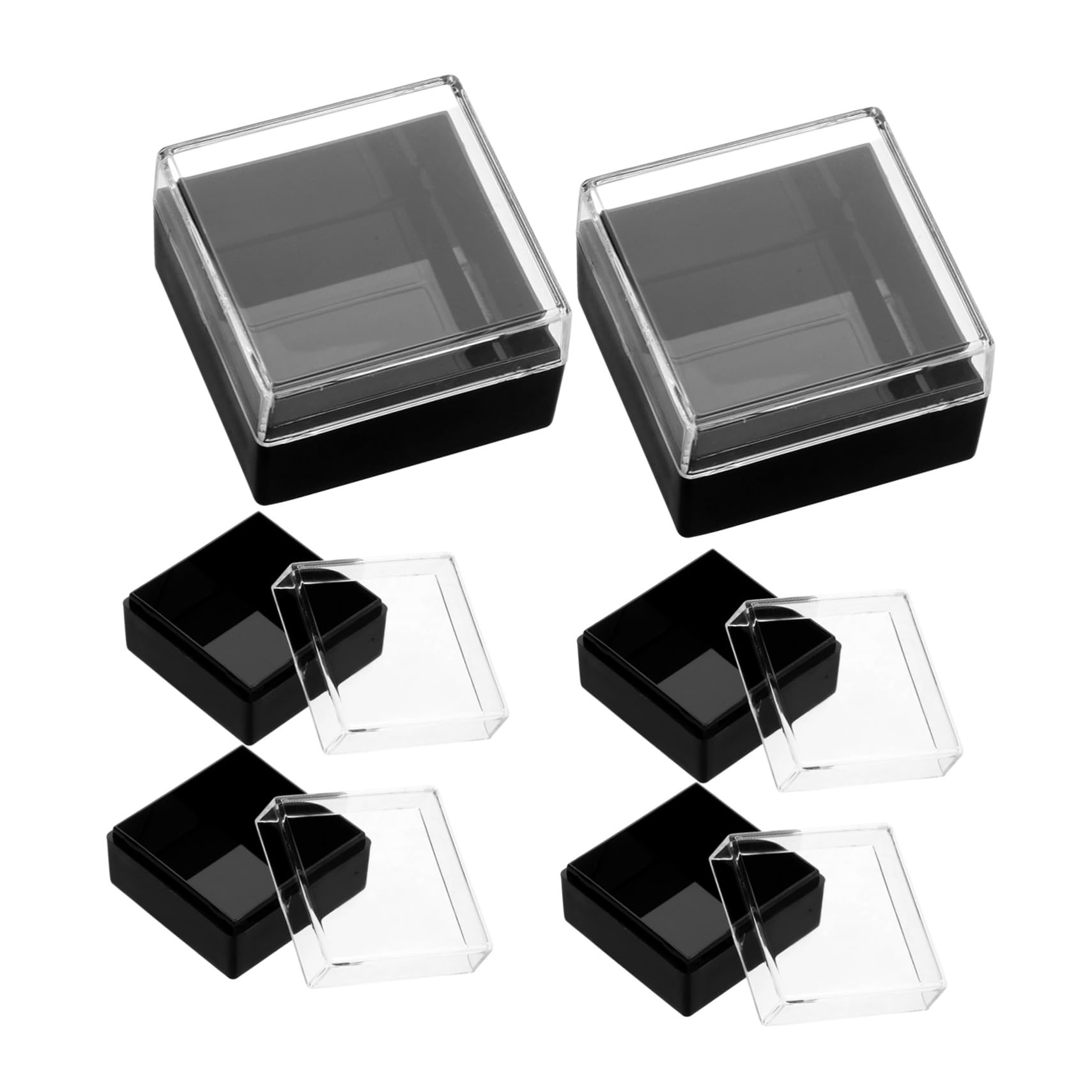 Lot De 3 Boîtes De Présentation Pour Échantillons Minéraux Pierres Bijoux 6 Pièces X 3
