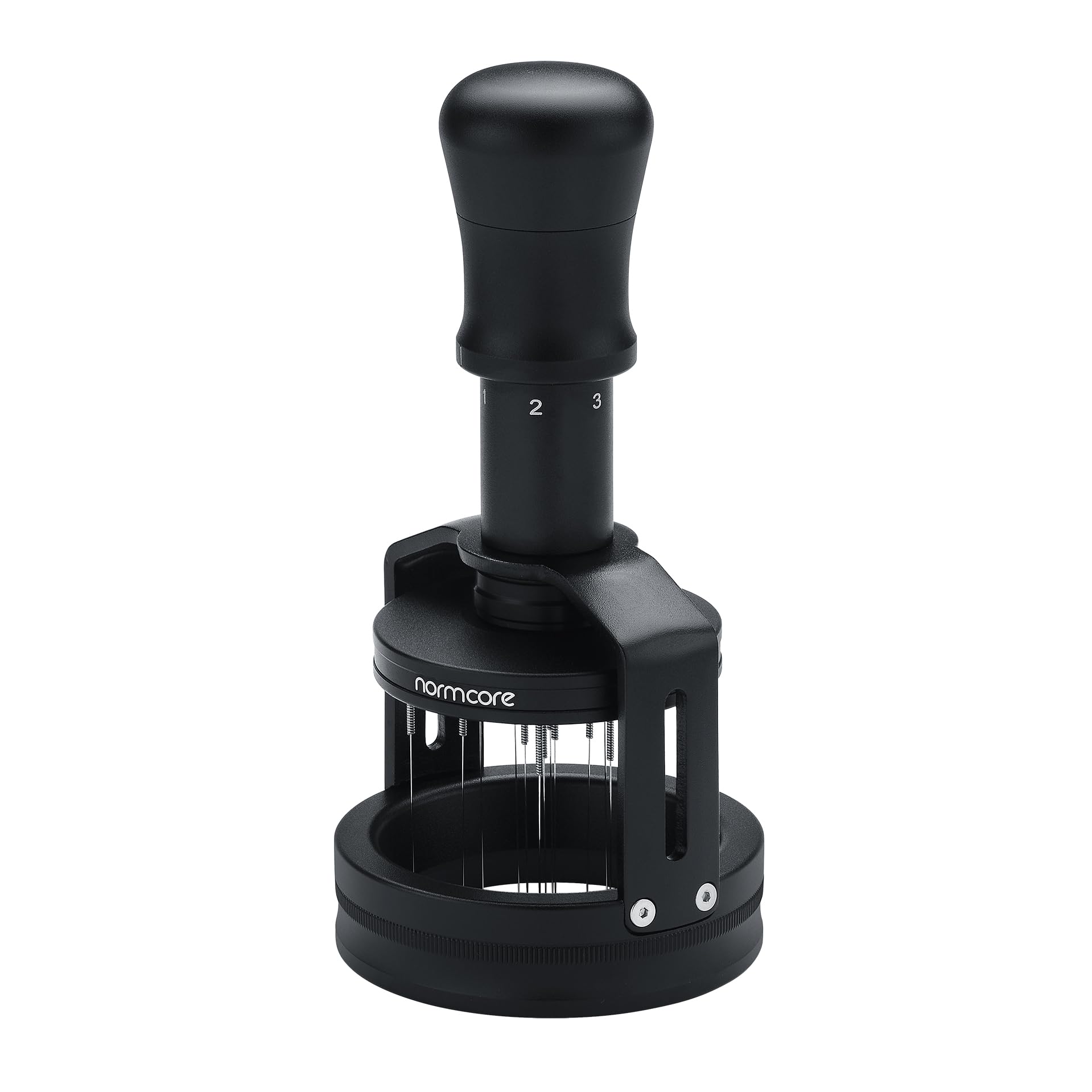 Normcore Herramienta distribuidora de agujas concéntricas de 54 mm V3, herramienta Espresso WDT con base magnética, agitador de café de profundidad ajustable, herramienta de distribución para baristas